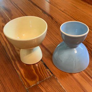 Luray Egg Cups Vintage Dishware Two